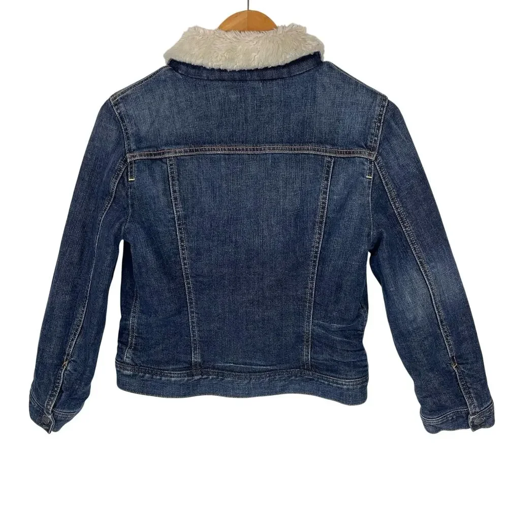 CITIZENS OF HUMANITY Women’s Fleece Lined Embroidered Denim Jacket - Picture 7 of 7